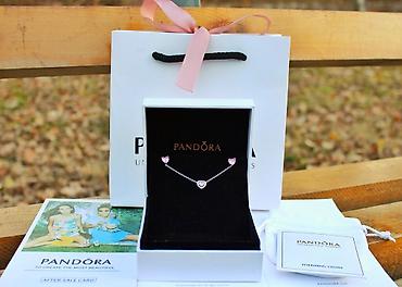 Наборы украшений: Очаровательный набор с сердечками ❤️ от Pandora🥰 Серебро 925 проба😍 — 7