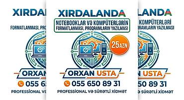 komputer cantalari: Xırdalanda noutbuk və kompüter xidmətləri - Noutbuk və stolüstü — 1