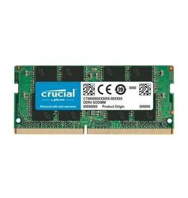 crucial: Оперативная память (RAM) Crucial, 8 ГБ, 3200 МГц, DDR4, Для ноутбука, Новый