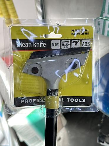 шпатель строительный: Скребок-нож для очистки (Clean knife) с ручкой - Инструмент для — 2
