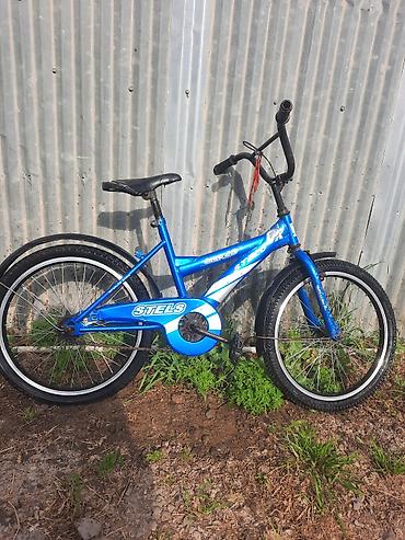 böyük velosiped: Stels BMX tipli uşaq/yeniyetmə velosipedi - Rəng: mavi, ağ loqo — 2