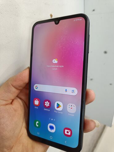 samsung tab a7 lite qiymeti: Samsung Galaxy A24 4G, 128 GB, rəng - Qara, Barmaq izi, Face ID