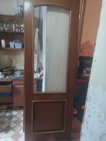 Otaq qapıları: Taxta qapı və qutu-komplekt размер:80/220 - Material: ağac (qəhvəyi — 5
