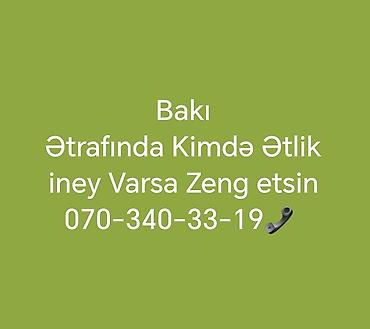 dişi afcarka: Bakı və ətrafında ətlik inək axtarışı.📞✅ Tələblər: - Ətlik — 1