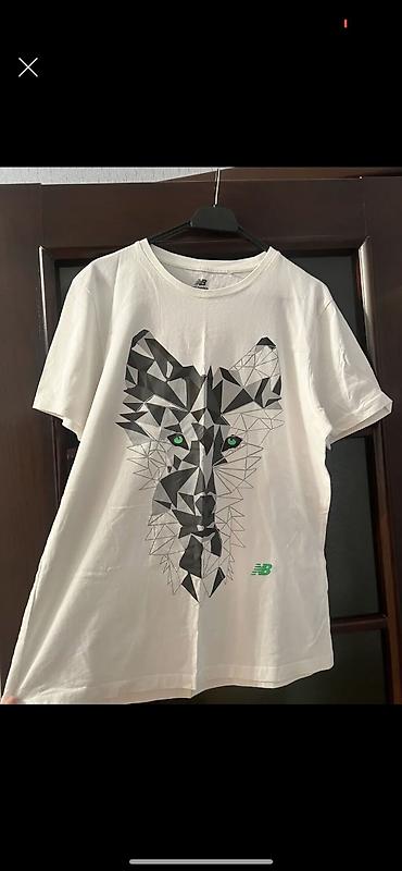 балаклава баку: Мужская рубашка, New Balance, L, цвет - Белый — 1