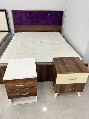 бу кровать купить: İşlənmiş, İkinəfərlik çarpayı, Matras ilə