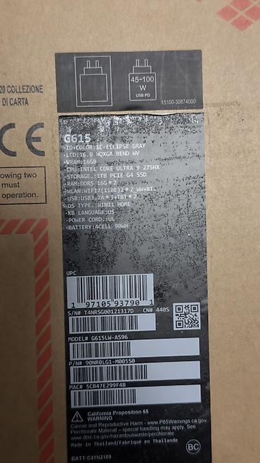 i 7 4770: Игровой ноутбук ASUS ROG Strix G (модель G615) Ключевые — 2