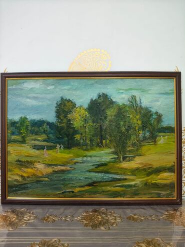 Şəkillər, tablolar: Məhsul: Orijinal yağlı boya natürmort tablo Təsvir: - Süjet: Mavi — 7