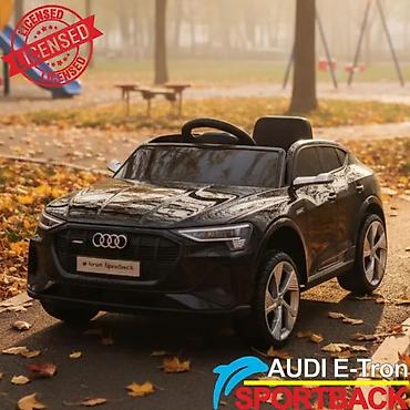 Dečiji električni automobili: Audi E-Tron Sportback – crni dečiji auto na akumulator Šifra — 5