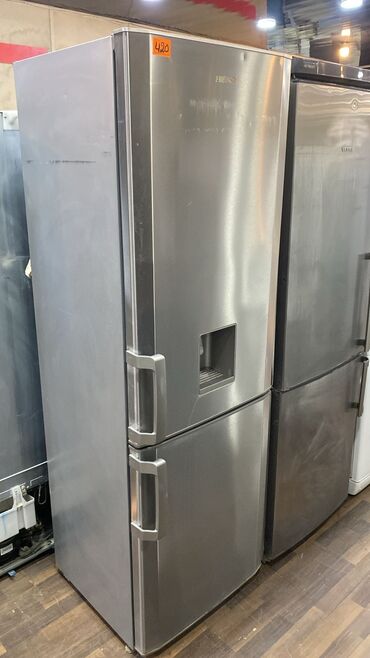 dispenser satilir: 2 qapılı Hisense Soyuducu Satılır, rəng - Boz, Dispenserli