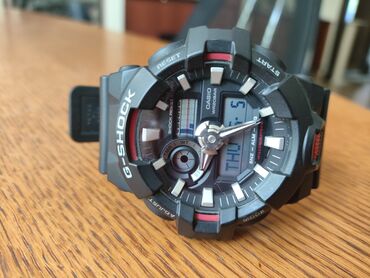 g shock часы: Классические часы часы, Casio, Пластик, Япония, Водонепроницаемые, Секундомер, Таймер, Мужские, Б/у