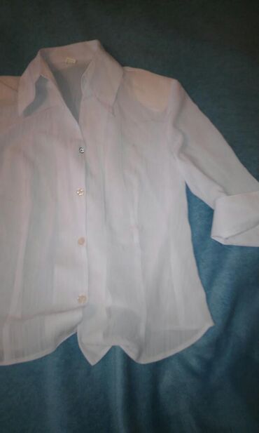 Рубашки и блузы: 2XL (EU 44), 3XL (EU 46), цвет - Белый
