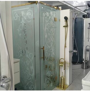 Duş kabinaları, arakəsmələr: Yeni Üstü açıq kabina, Künc üçün, Ödənişli çatdırılma — 18