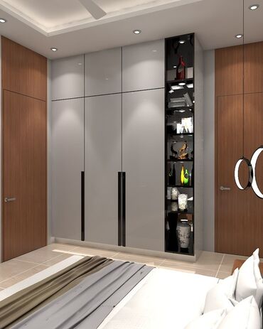 Шкафы для одежды: Мебель на заказ, Элегантный гардероб в современном стиле, выполненный — 15