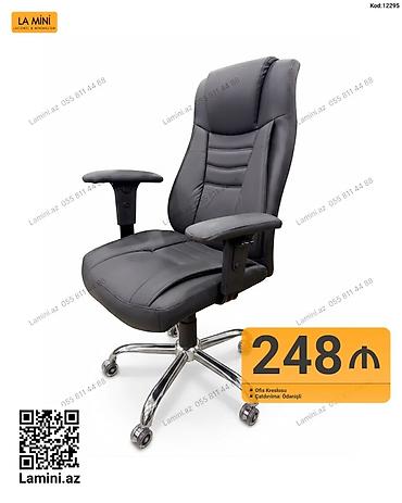 ofis divan: Məhsul: Ofis kreslosu (Kod: 12295) Təsvir: - Rəng: qara - Material — 1