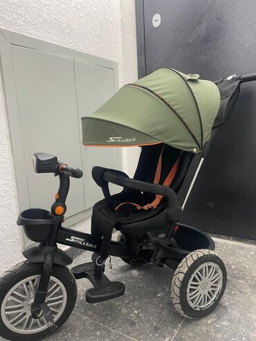 дождевик для велосипеда: Детский трехколесный велосипед-каталка Skillmax с родительской ручкой