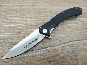 бронзовый нож: Складной нож Avalon от With Armour сталь D2, рукоять G10+сталь для