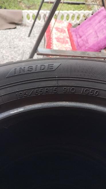 Шины и диски: Комплект зимних шин Yokohama iceGUARD iG50, размер 195/65 R15, протект — 2