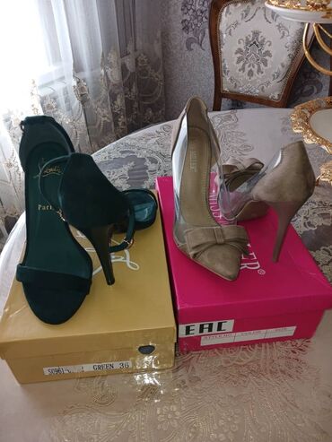 женская обувь размер 36 37: Туфли 37, цвет - Зеленый