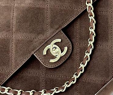 yumru çantalar: Chanel çiyin çantası – Süet, klassik quilt tikişli - Brend: Chanel - — 5