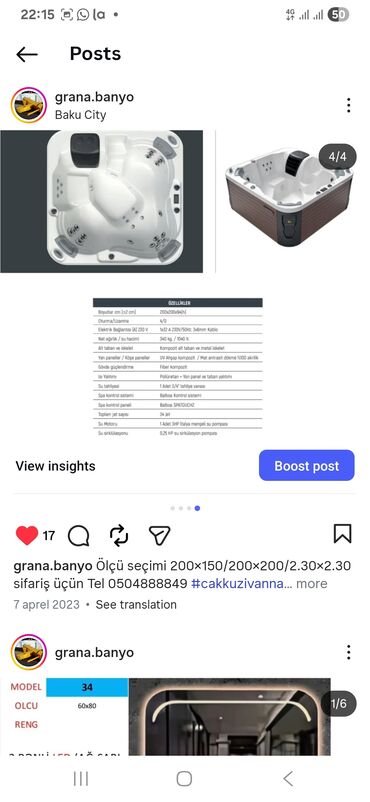 Cakuzi vannalar: Yeni Cakuzi vanna Motorlu, Pulsuz çatdırılma — 7