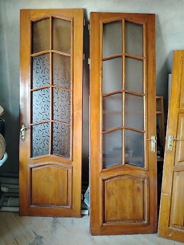 zal qapıları: Taxta otaq qapıları – 3 ədəd Məhsul təsviri: - Material: təbii ağac — 1
