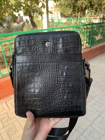 totwoo браслеты купить бишкек: Мужская сумка через плечо из чёрной экокожи с тиснением под крокодила