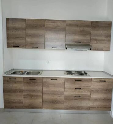 Sifarişlə mətbəx mebeli: Sifarişlə mətbəx dəsti, Özü çəkən petlələr, Sadə laminat, Kredit yoxdur, Pulsuz çatdırılma — 17