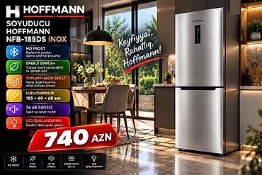 kaset satisi: Soyuducu Hoffmann NFB-185DS INOX Soyuducu Hoffman NFB-185DS INOX no — 1