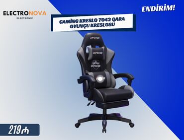 ventilator notebook: 📦 Gaming Kreslo 7042 Qara – Oyunçu Kreslosu 🖤 Şık dizayn və maksimum