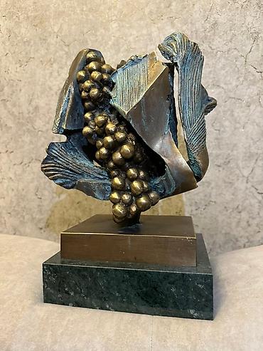Heykəlciklər: Bürünc heykəl – abstrakt kompozisiya - Material: bürünc döküm — 2