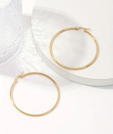 Earrings: Hoop earrings, Material: Stainless steel