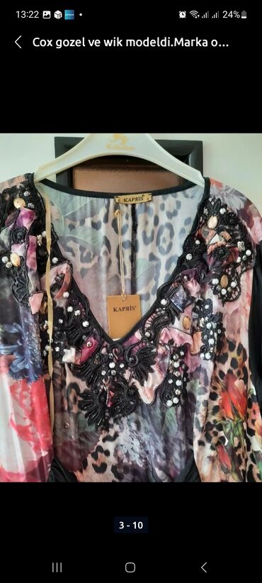 Ziyafət donları: Jovanni brend.temiz ipekden ortasi iri gawlarla bezedilmiw klyow model -da lalafo.az — 14 Ziyafət donları: Jovanni brend.temiz ipekden ortasi iri gawlarla bezedilmiw klyow model — 14