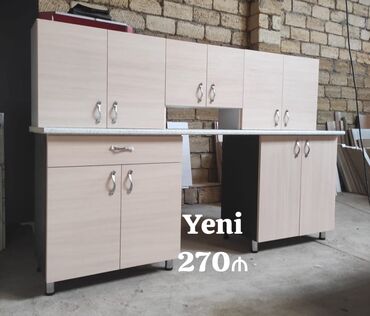 Ev üçün mebel: *Mətbəx mebeli yenidir cəmi 270₼ təcili satılır‼️* Ölçü:- 2.25