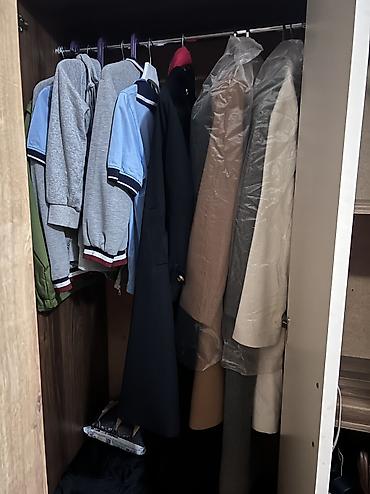 2el dolablar: İşlənmiş, 3 qapılı, Güzgülü, Qəhvəyi, Taxta, Açılan, Düz dolab — 5