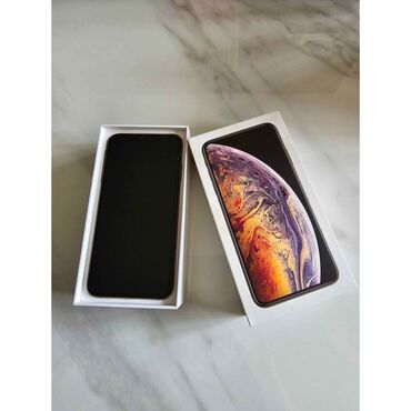 iphone gence: IPhone Xs Max, 64 GB, Blue Titanium, Barmaq izi, Face ID