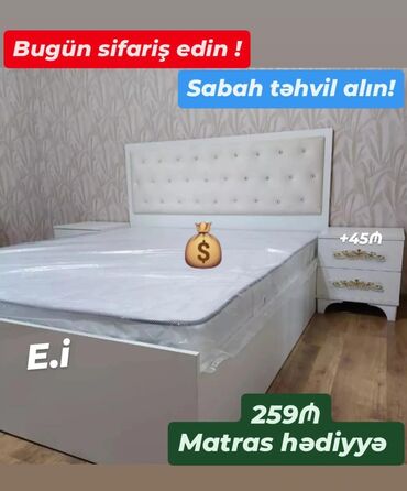 çarpayı altlığı: Yeni, İkinəfərlik çarpayı, Matras ilə