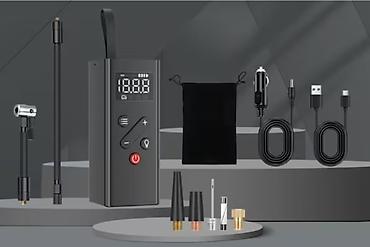 Инструменты для авто: Portativ Rəqəmsal Hava Kompressoru – təkər və idman ləvazimatlarının — 3