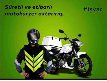 Moto-kuryerlər: Moto-kuryer tələb olunur, Aylıq ödəniş