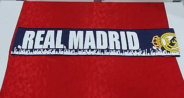 Текстиль: Real Madrid azarkeş şərfi - Rənglər: tünd göy–ağ zolaqlı dizayn - — 5