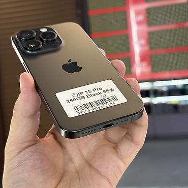 iphone 15 512: IPhone 15 Pro, Б/у, 256 ГБ, Black Titanium, Защитное стекло, 86 % — 4
