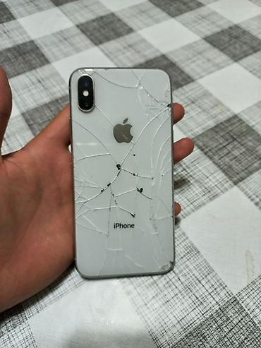 Apple iPhone: IPhone X, Б/у, 64 ГБ, Белый, Защитное стекло, 100 % — 5
