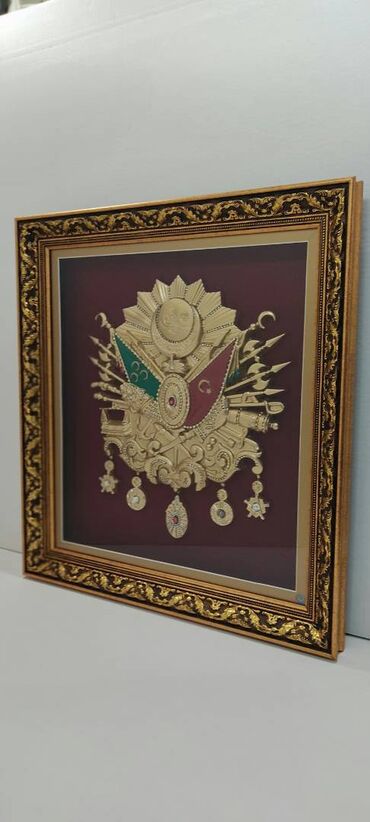 Şəkillər, tablolar: Osmanlı Tuğrası Bakıda. qızılı və gümüşü rənglərdə hazırlamışam. İdeal — 6