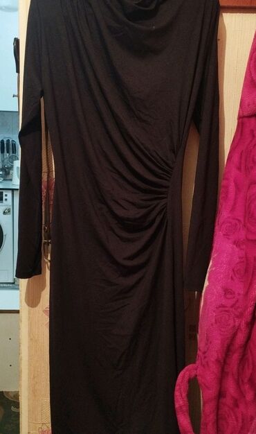 турецкое платье: Вечернее платье, Классическое, Длинная модель, Атлас, С рукавами, M (EU 38)