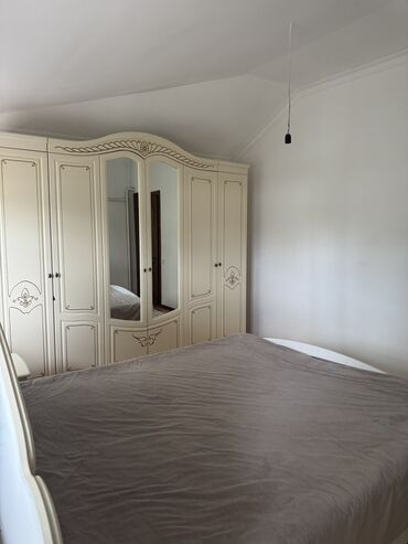 мебель спалний: Спальный гарнитур, Двуспальная кровать, цвет - Бежевый