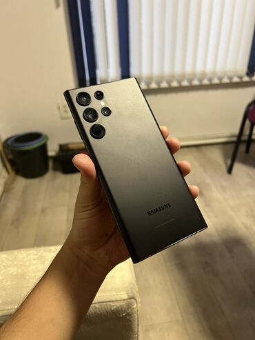 камера задняя: Samsung Galaxy S22 Ultra, Колдонулган, 256 ГБ, түсү - Кара, 2 SIM