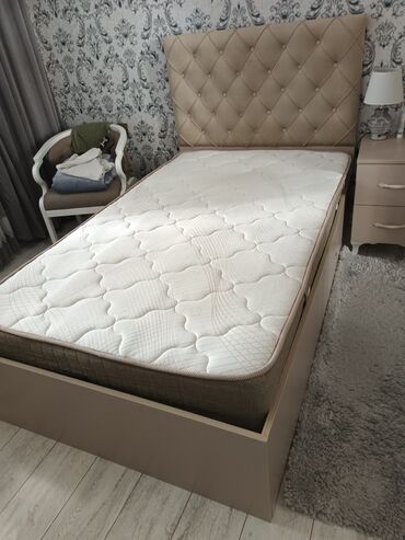 kontakt home tek yataq: Təknəfərlik çarpayı, Bazasız, Matras ilə, Siyirməli