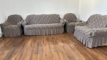 clean point: Мягкий гарнитур для гостиной, комплект из 5 предметов: - диван — 1