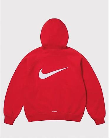 Мужская толстовка, M, Nike, Новый, цвет - Красный, Самовывоз, Платная доставка