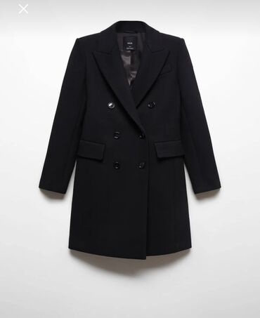 Пальто: Пальто Mango, S (EU 36), цвет - Черный